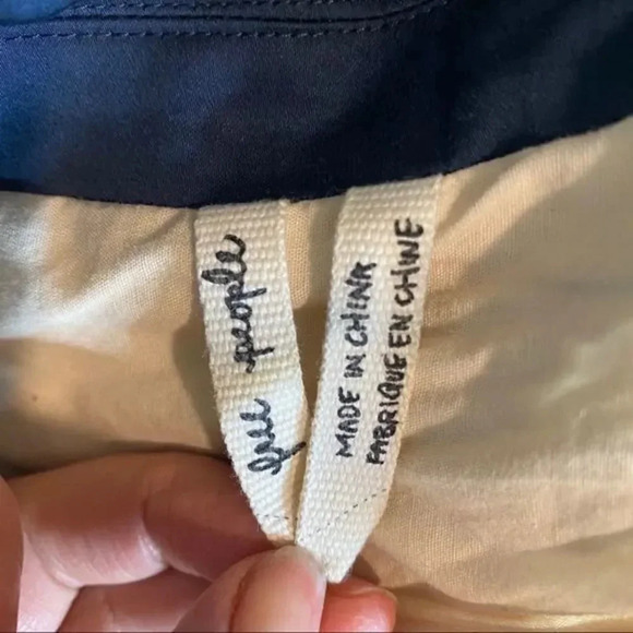 - Free People navy fitted Blazer - Picture 4 of 7